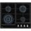 Gaskochfeld Teka GZC 64320 XBN 4 Zonen 60cm Schwarzglas