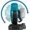 Akkubetriebener Tischventilator DCF102Z von Makita