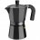 Monix Vitro Cafetera Italiana de Aluminio 6 Tazas Negra