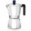 Monix Induction Express Cafetera Italiana de Aluminio 9 Tazas Plata