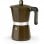 Monix New Cream Aluminium Cafetière Italienne 9 Tasses Marron