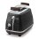 Grille-pain vintage DeLonghi CTOV 2103 2 fentes 900 W 6 niveaux Réchauffage Décongélation Noir