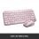 Logitech MX Keys Mini tastiera wireless Bluetooth rosa