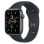 Apple Watch SE 2021 GPS 44mm Aluminio Cinzento Espacial com Bracelete Desportiva Preto