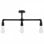 vidaXL Plafonnier Noir 3 Ampoules E27