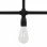 vidaXL Plafonnier Noir 3 Ampoules E27