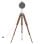 vidaXL Lampadaire avec trépied Bois de manguier massif 165 cm