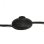 vidaXL Lampe trépied en bois de teck massif Noir et doré 141 cm