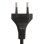 vidaXL Lampe trépied en bois de teck massif Noir et doré 141 cm