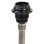 vidaXL Lámpara de trípode madera maciza de teca marrón y gris 141 cm