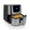Airfryer Princess 182060 Deluxe XXL 5,5L 1700W Digitaal Touch Zwart/Zilver