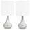 VidaXL Pack de 2 Lampes de Table Tactiles E14 Blanches