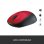 Logitech Wireless Mouse USB Rojo
