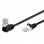 Goobay Cable de Red Acodado UTP CAT5E 50cm Negro