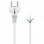 Goobay Cable de Alimentación CEE7 a Bornes 0.75mm 1.5m Blanco