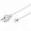 Goobay Cable de Alimentación CEE7 a Bornes 0.75mm 1.5m Blanco
