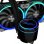 Refrigeration Liquide Alpenföhn Gletscherwasser 282mm 1 Ventilateur ARGB