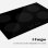 Universal Blue Meissa 4073 Placa Inducción 5 Zonas 76cm Negro