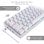 Redragon Draconic K530 Teclado Mecánico Gaming TKL RGB Switch Brown Layout USA Blanco