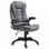 VidaXL Silla de Oficina de Cuero Sintético Gris Antracita