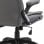 VidaXL Silla de Oficina de Cuero Sintético Gris Antracita