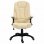 VidaXL Silla de Oficina de Cuero Sintético Crema