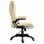 VidaXL Silla de Oficina de Cuero Sintético Crema