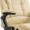 VidaXL Silla de Oficina de Cuero Sintético Crema
