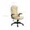 VidaXL Silla de Oficina de Cuero Sintético Crema