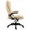 VidaXL Silla de Oficina de Masaje de Cuero Sintético Crema