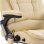 VidaXL Silla de Oficina de Masaje de Cuero Sintético Crema