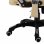 VidaXL Silla de Oficina de Masaje de Cuero Sintético Crema