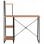 VidaXL Bureau avec étagère 102x50x117cm Noir/Marron