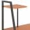 VidaXL Bureau avec étagère 102x50x117cm Noir/Marron