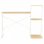 VidaXL Scrivania con Ripiano 116x50x93 cm Rovere/Bianco