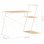 VidaXL Scrivania con Ripiano 116x50x93 cm Rovere/Bianco