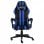 VidaXL Chaise de jeu en cuir synthétique noir/bleu
