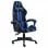 VidaXL Chaise de jeu en cuir synthétique noir/bleu