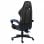 VidaXL Chaise de jeu en cuir synthétique noir/bleu