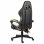 vidaXL Silla Gaming de Cuero Sintético Negro/Dorado