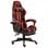 VidaXL Silla Gaming con Reposapiés Cuero Sintético Negro/Rojo