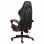 VidaXL Silla Gaming con Reposapiés Cuero Sintético Negro/Rojo
