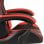 VidaXL Silla Gaming con Reposapiés Cuero Sintético Negro/Rojo