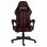 VidaXL Chaise de jeu en cuir synthétique noir/rouge rouge