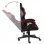 VidaXL Chaise de jeu en cuir synthétique noir/rouge rouge