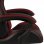 VidaXL Chaise de jeu en cuir synthétique noir/rouge rouge