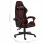 VidaXL Chaise de jeu en cuir synthétique noir/rouge rouge