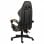 VidaXL Silla Gaming con Reposapiés Cuero Sintético Negro/Dorado