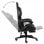 VidaXL Silla Gaming con Reposapiés Cuero Sintético Negro/Gris