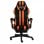 VidaXL Chaise de Gaming avec Repose-Pieds Cuir Synthétique Noir/Orange